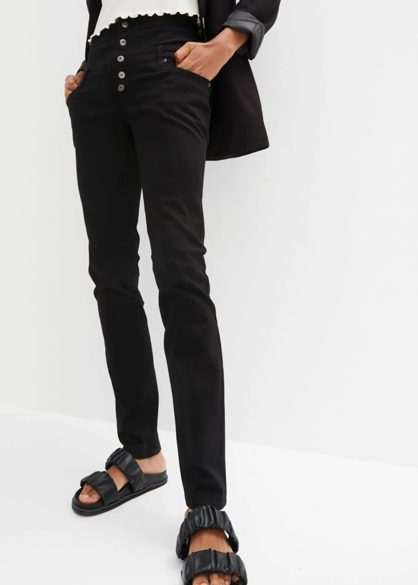 Pantalón de sarga elástica