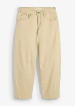 Pantalón de sarga en mezcla de algodón elástico