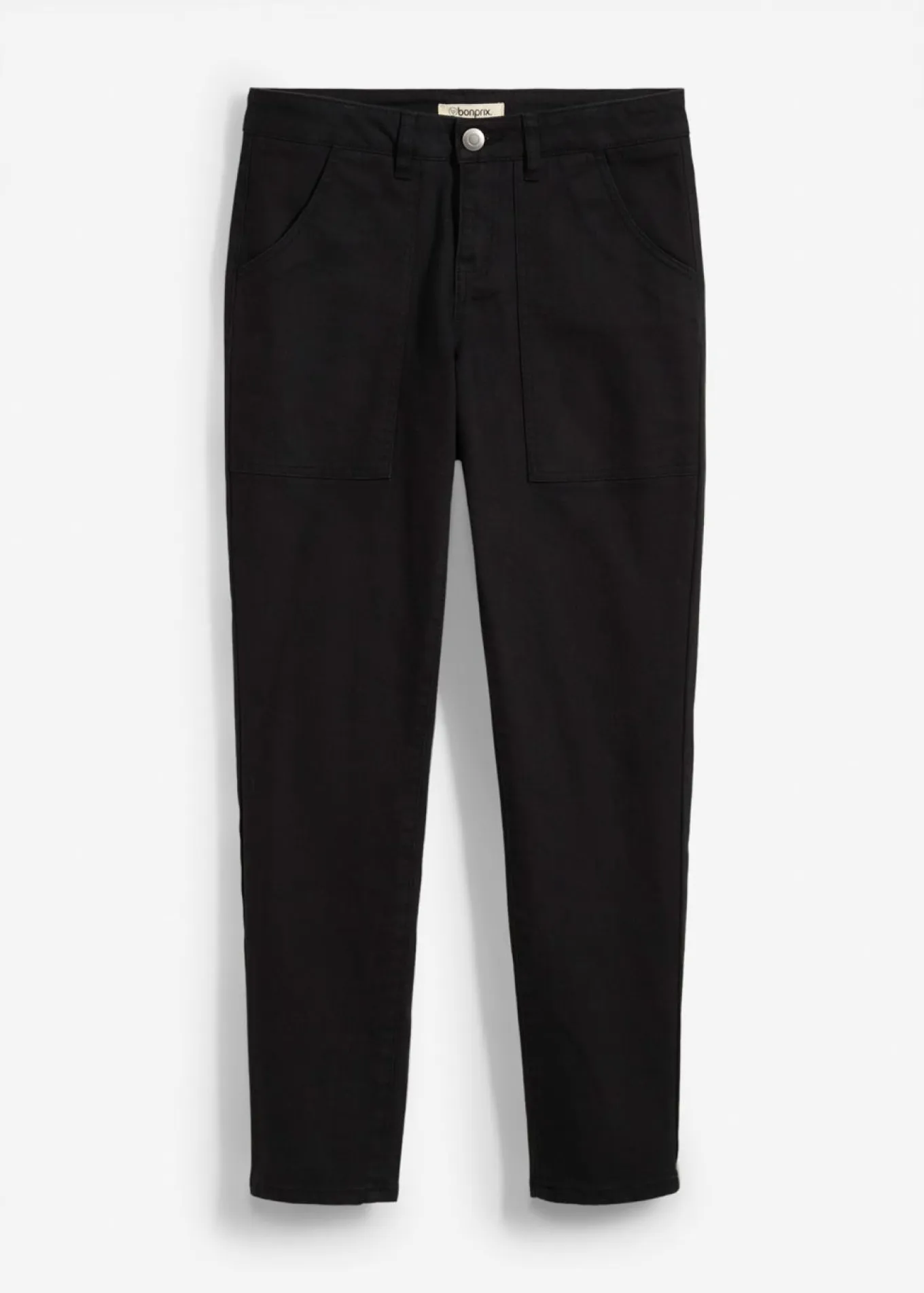 Pantalón de sarga en mezcla de algodón elástico