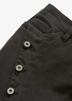 Pantalón de sarga en mezcla de algodón elástico