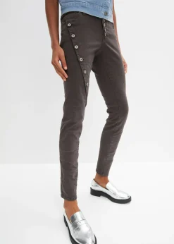 Pantalón de sarga en mezcla de algodón elástico