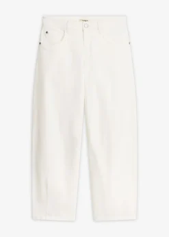 Pantalón de sarga en mezcla de algodón elástico