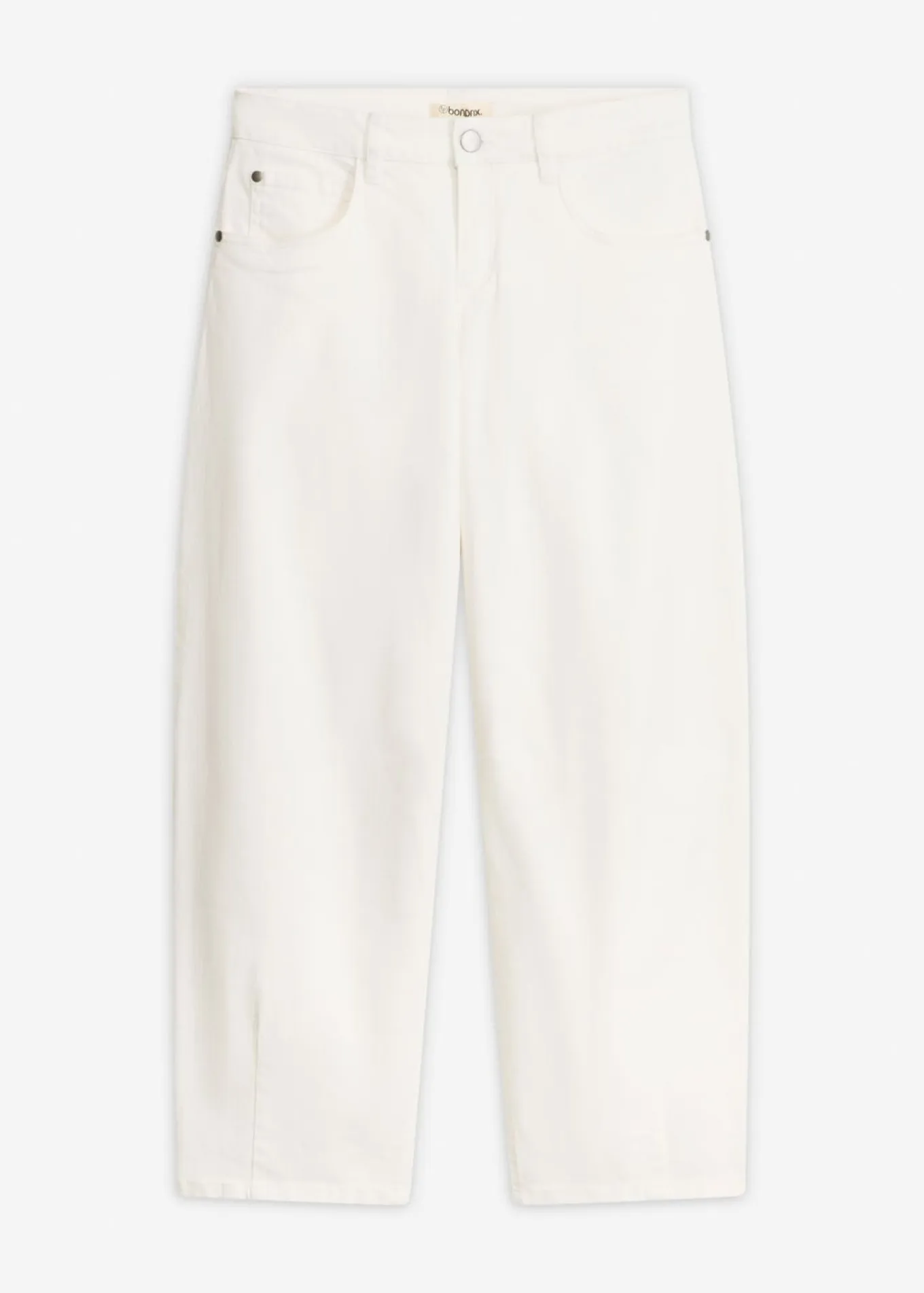 Pantalón de sarga en mezcla de algodón elástico