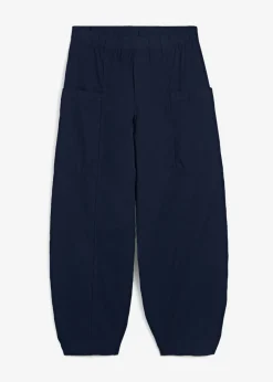 Pantalón de sarga ligero, ajuste bombacho