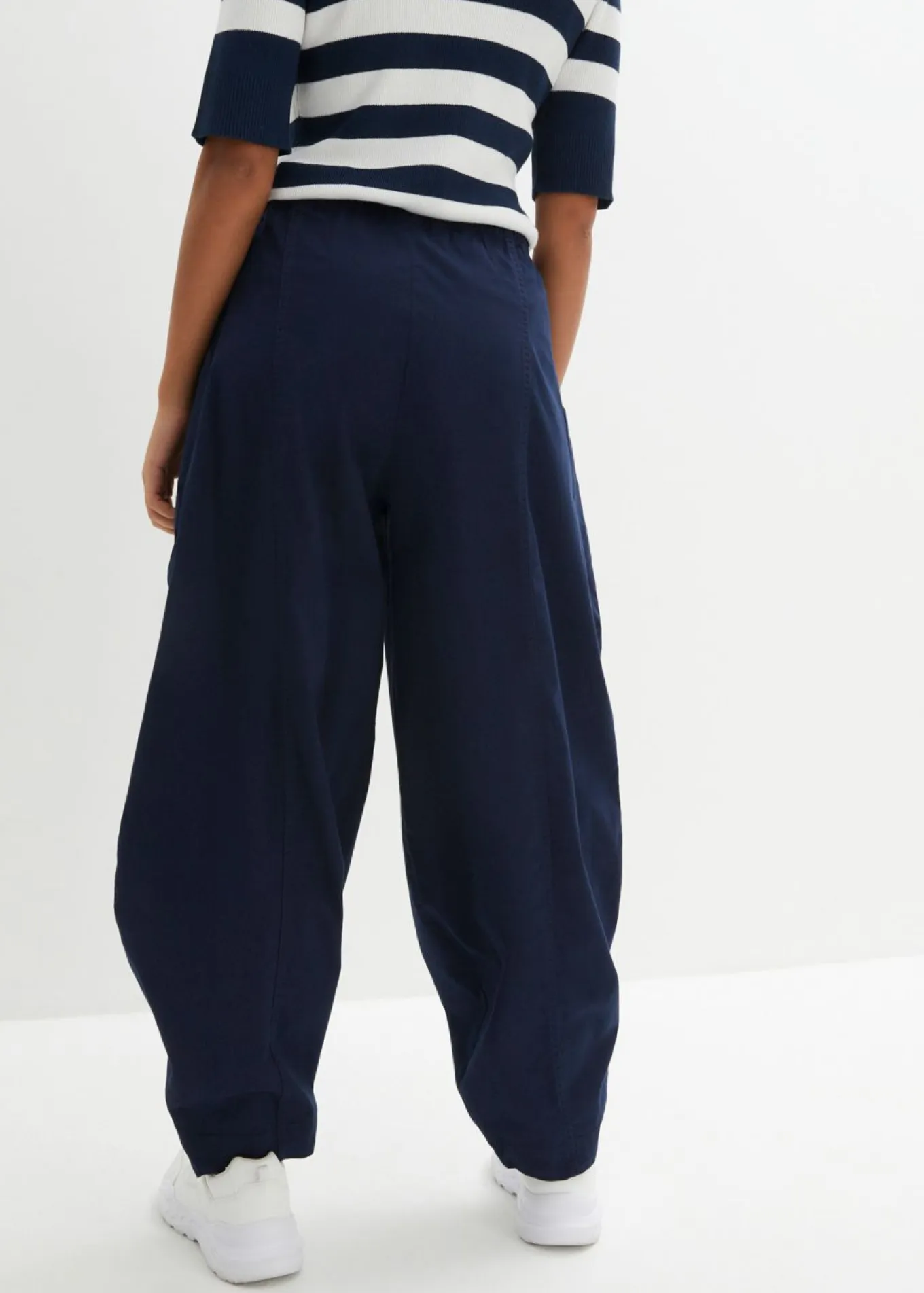 Pantalón de sarga ligero, ajuste bombacho