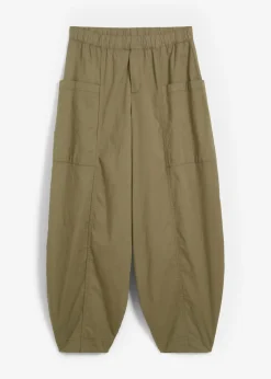 Pantalón de sarga ligero, ajuste bombacho