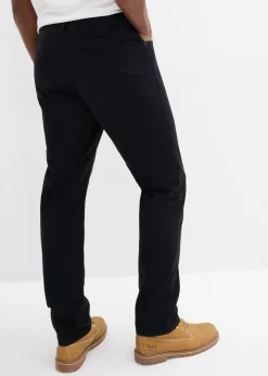 Pantalón de sarga regular fit de algodón orgánico, straight