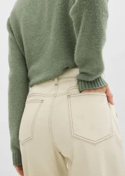 Pantalón de sarga tipo barrel