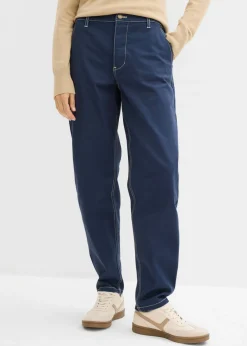 Pantalón de sarga tipo barrel