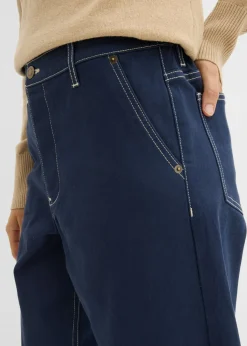 Pantalón de sarga tipo barrel