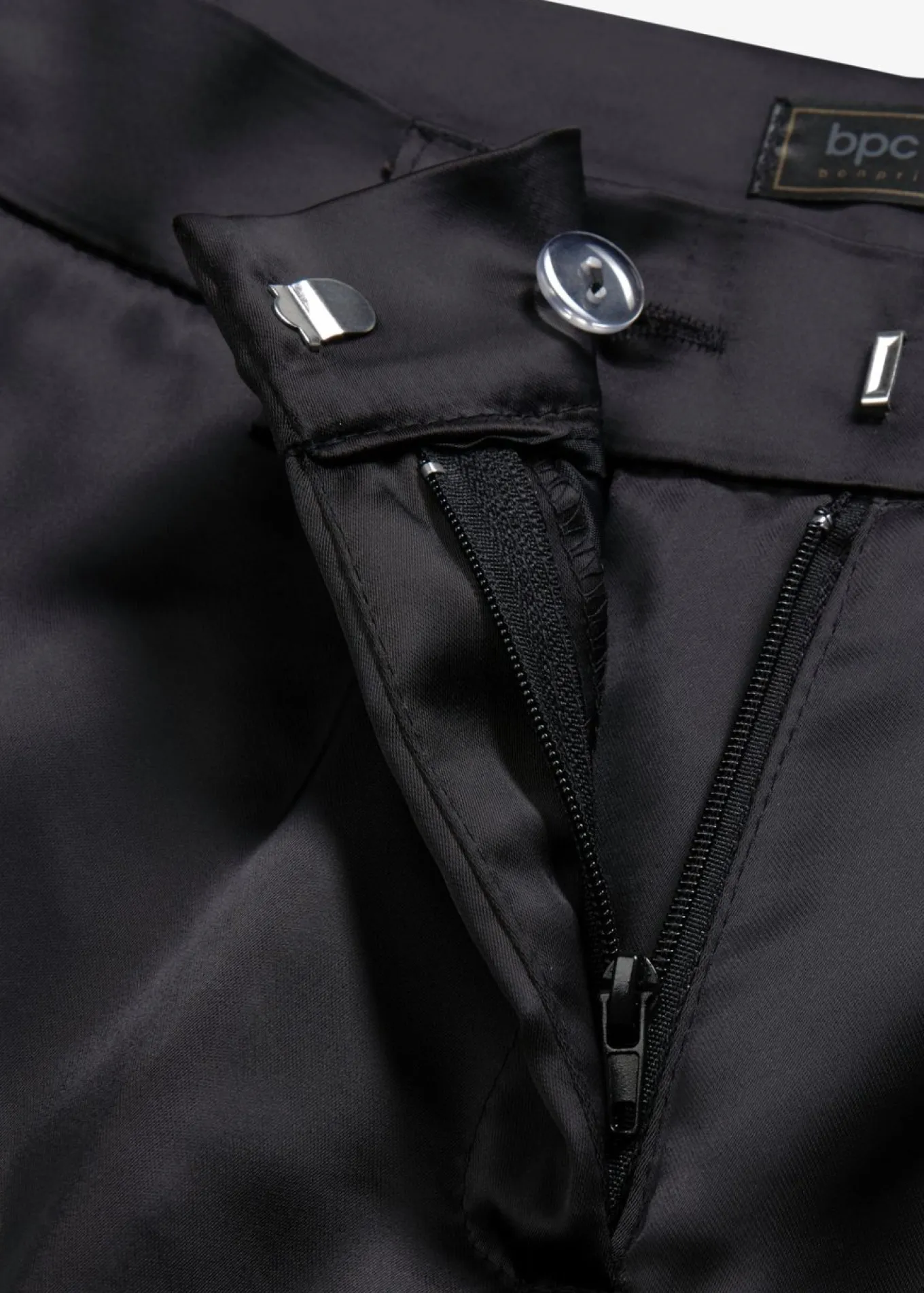 Pantalón de traje de satén fino