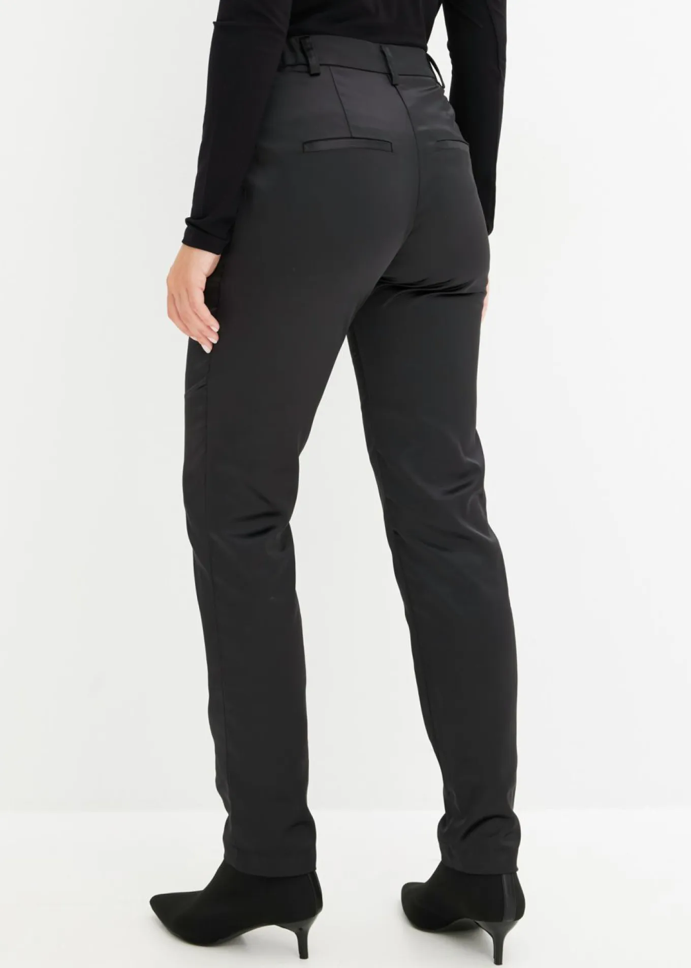 Pantalón de traje de satén fino