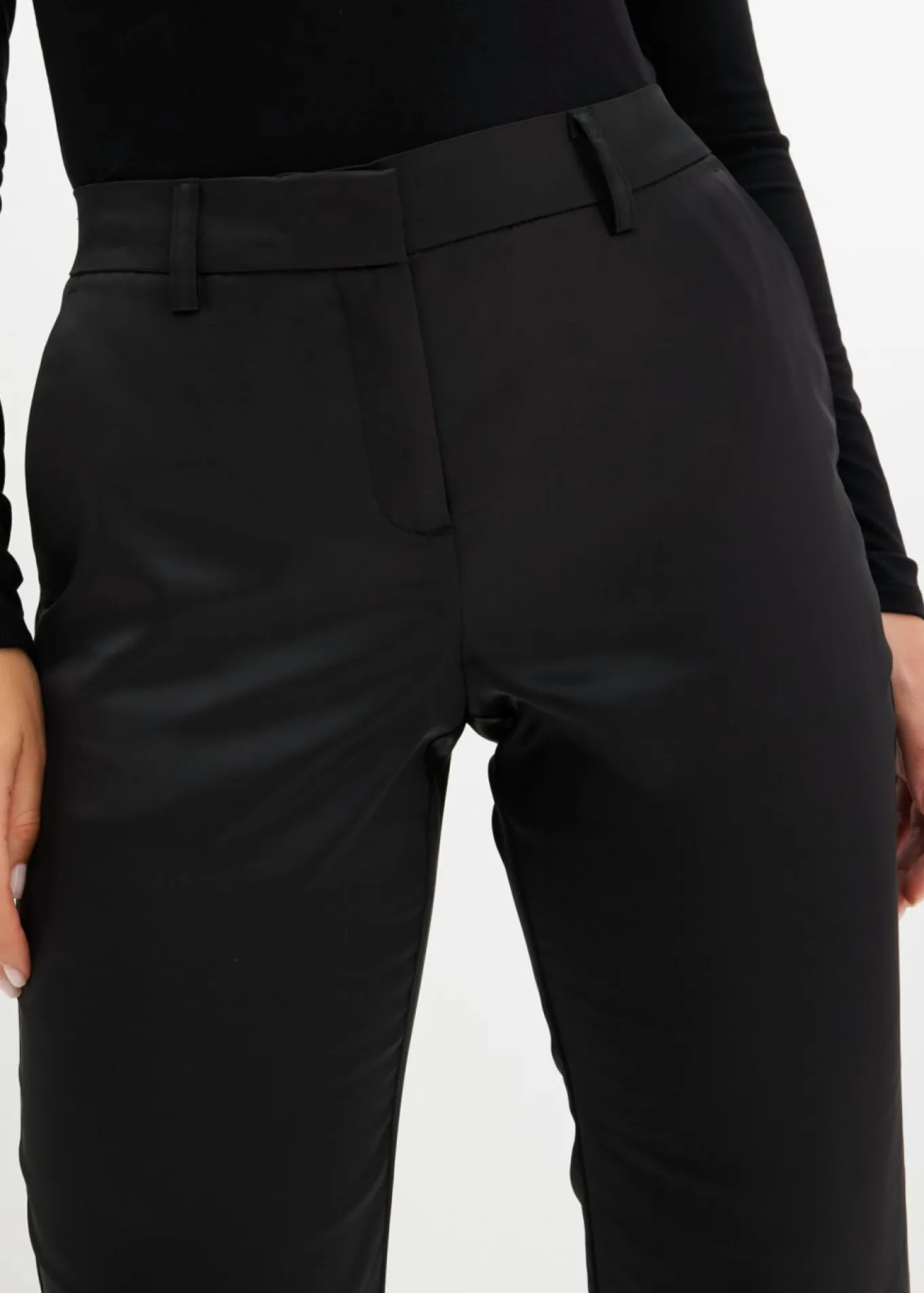 Pantalón de traje de satén fino