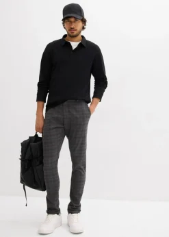 Pantalón de traje elástico, con cintura elástica, regular fit