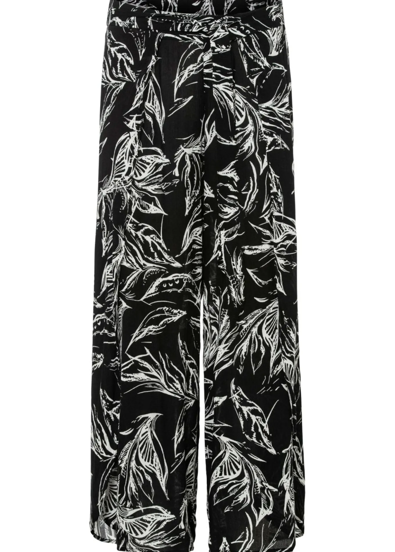 Pantalón de viscosa estructurada
