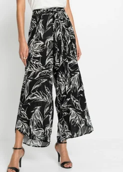 Pantalón de viscosa estructurada