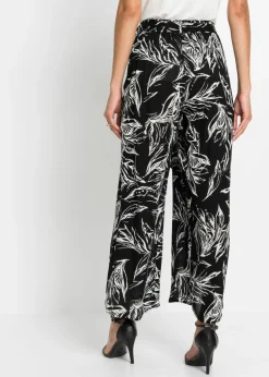 Pantalón de viscosa estructurada