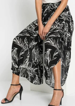 Pantalón de viscosa estructurada