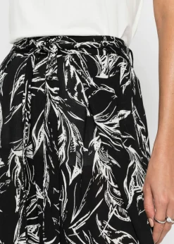 Pantalón de viscosa estructurada