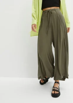 Pantalón de viscosa fluida
