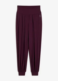 Pantalón deportivo ancho con cintura doblada