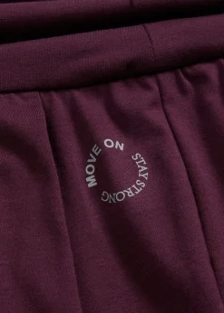 Pantalón deportivo ancho con cintura doblada