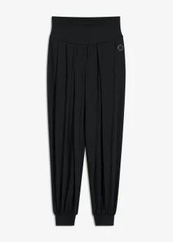 Pantalón deportivo ancho con cintura doblada
