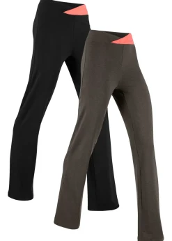 Pantalón deportivo de algodón, bootcut (2 unidades)