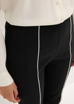Pantalón elástico acampanado de bengalina