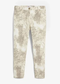 Pantalón elástico capri con estampado