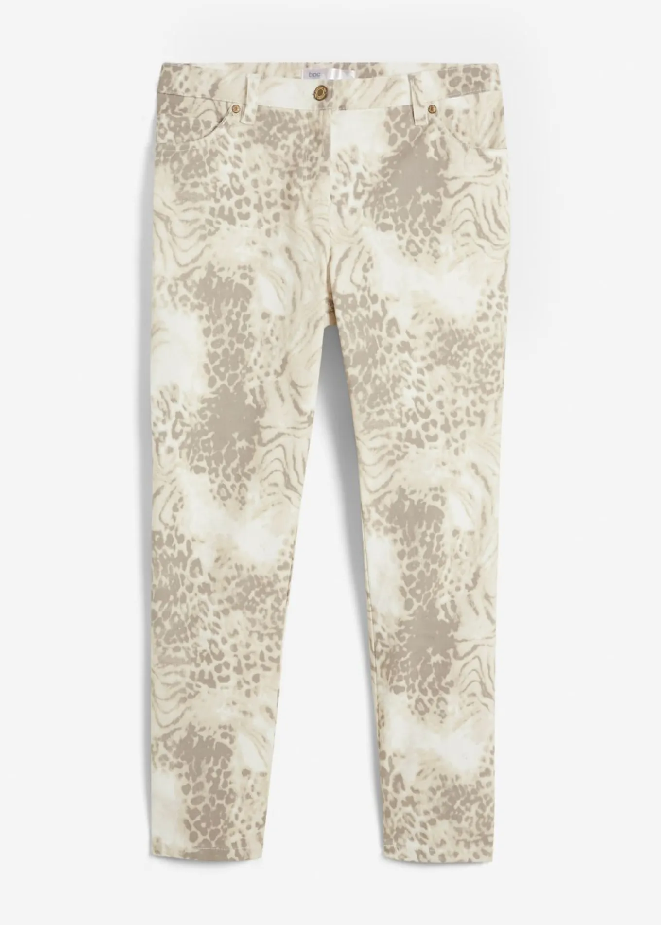 Pantalón elástico capri con estampado