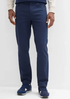 Pantalón elástico, classic fit, straight