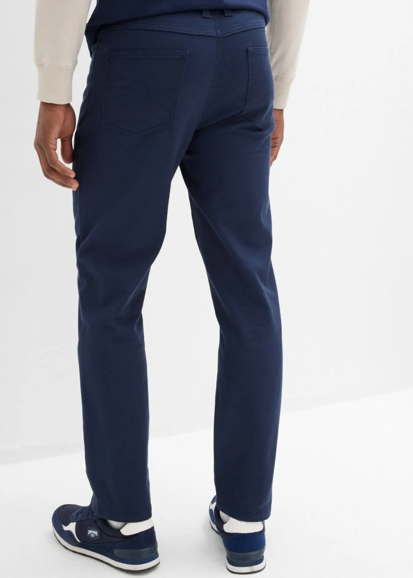 Pantalón elástico, classic fit, straight