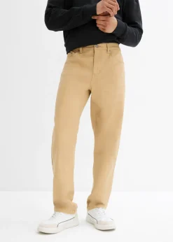 Pantalón elástico, classic fit, straight