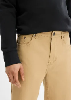 Pantalón elástico, classic fit, straight