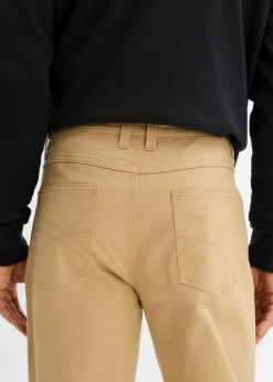 Pantalón elástico, classic fit, straight