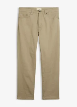 Pantalón elástico, classic fit, straight