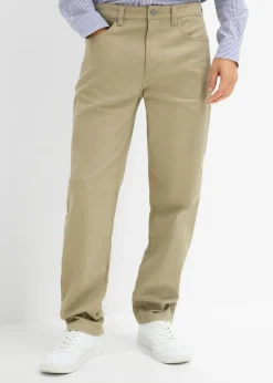 Pantalón elástico, classic fit, straight