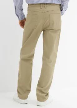 Pantalón elástico, classic fit, straight