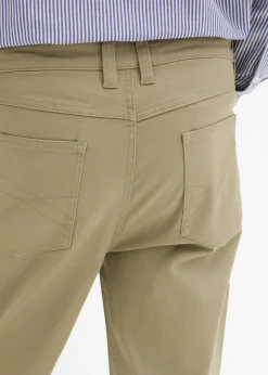 Pantalón elástico, classic fit, straight