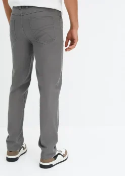 Pantalón elástico, classic fit, straight