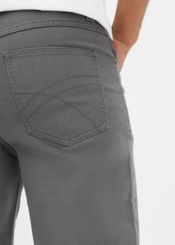 Pantalón elástico, classic fit, straight