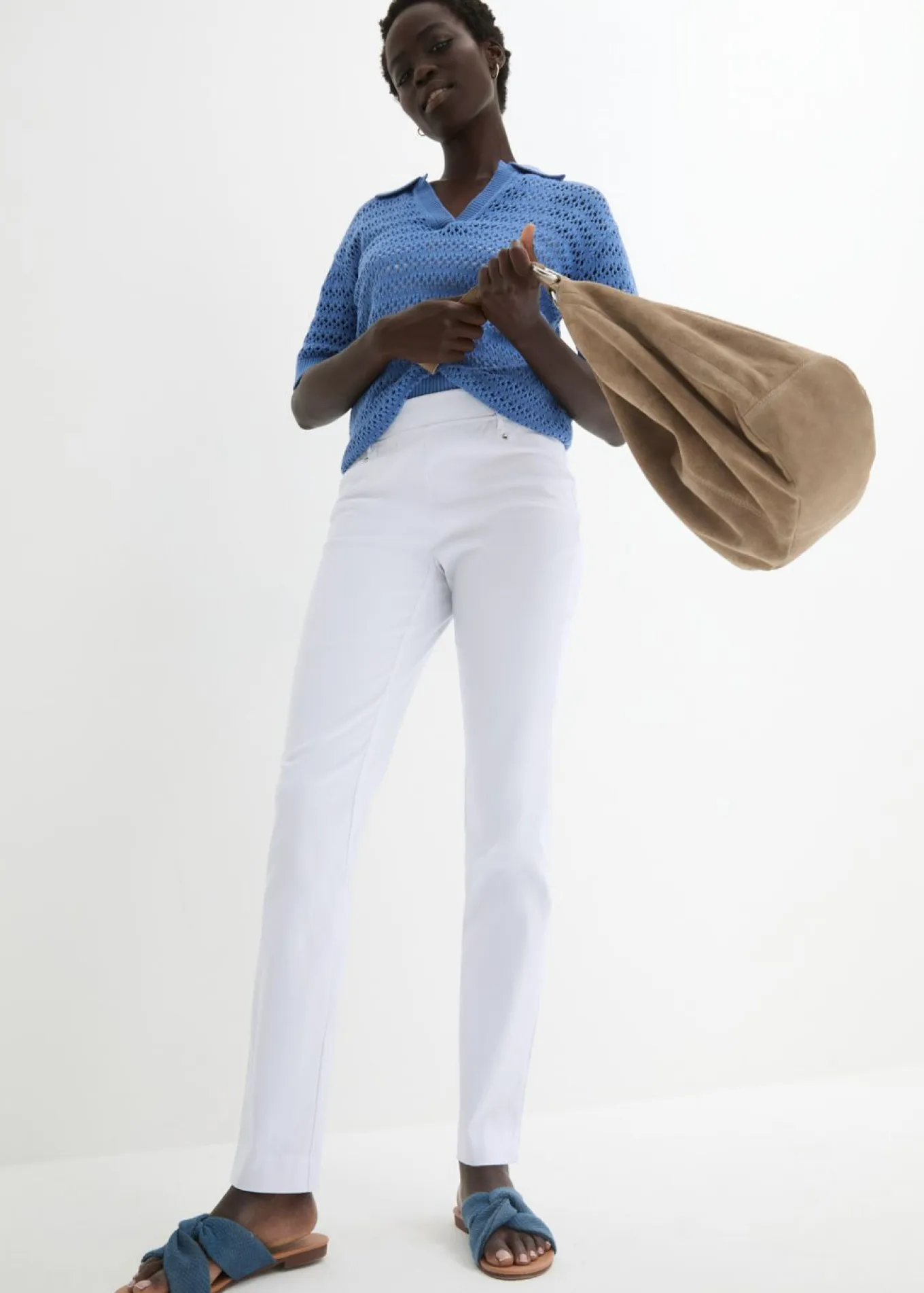 Pantalón elástico con cintura antideslizante