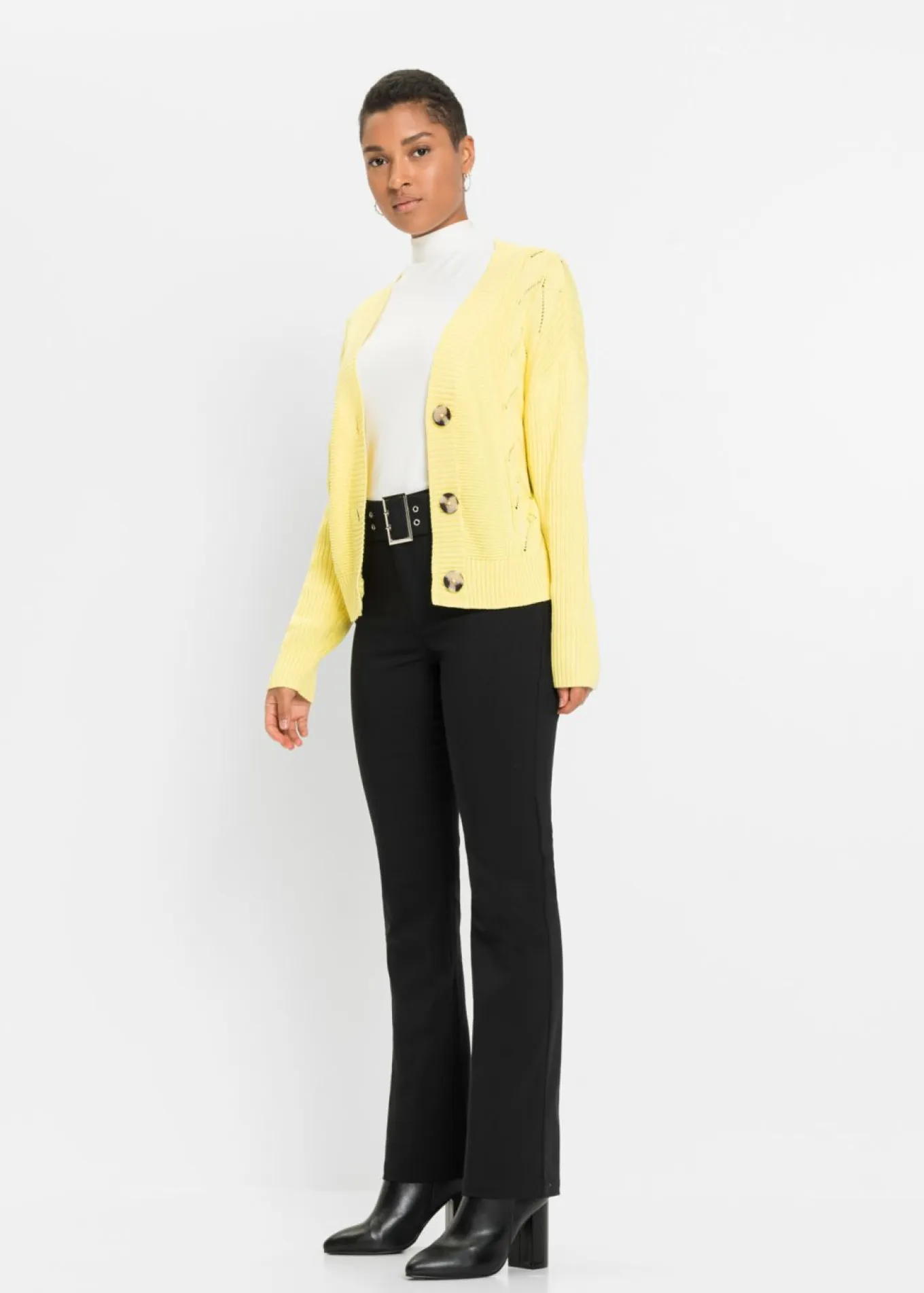 Pantalón elástico con cinturón