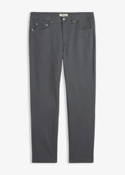 Pantalón elástico con corte clásico, cinturilla elástica y forma recta