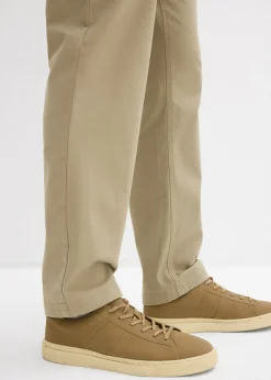 Pantalón elástico con corte informal, cinturilla elástica y forma recta