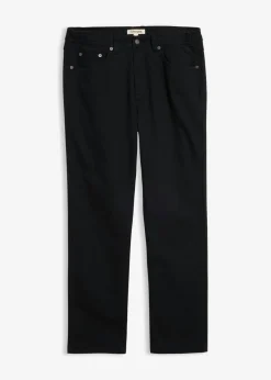 Pantalón elástico con corte clásico, cinturilla elástica y forma recta