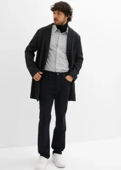 Pantalón elástico con corte clásico, cinturilla elástica y forma recta