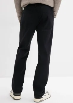 Pantalón elástico con corte informal, cinturilla elástica y forma recta