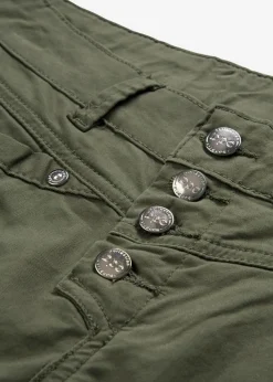Pantalón elástico con efecto arrugado